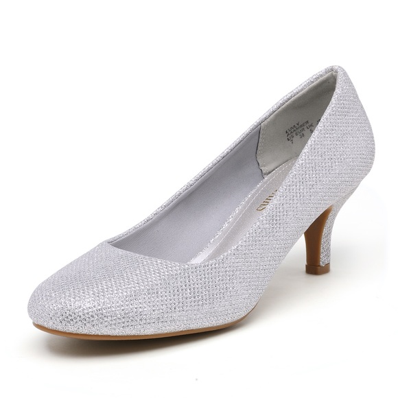 Dream Paris Round Toe Low Heel Pumps - Picture 2 of 12
